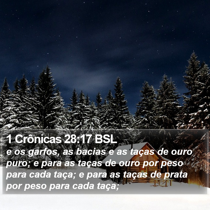 1 Crônicas 28:17 BSL Bible Study