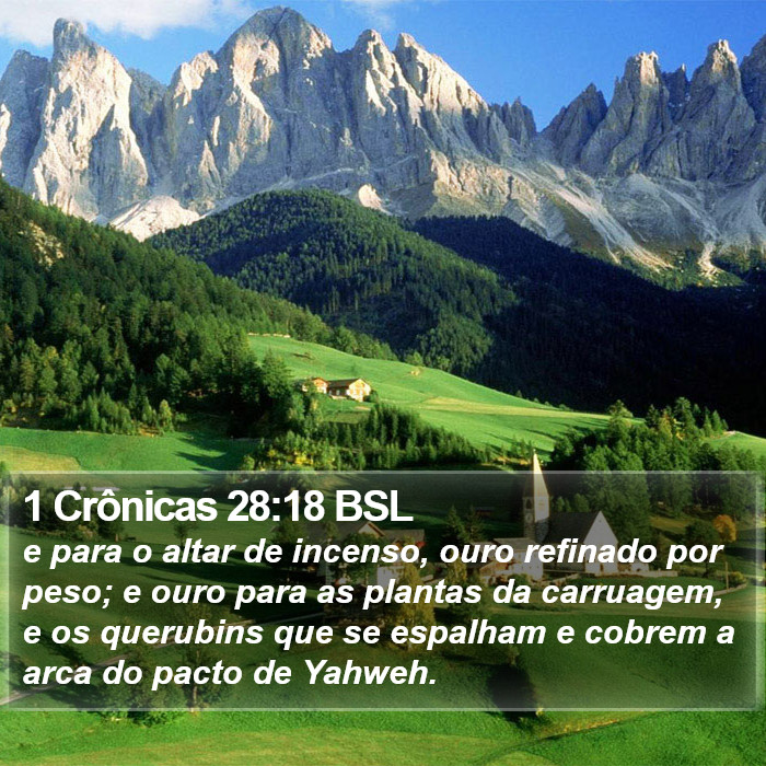 1 Crônicas 28:18 BSL Bible Study