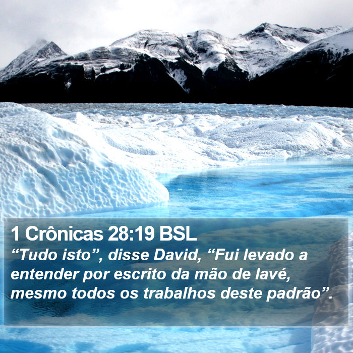 1 Crônicas 28:19 BSL Bible Study