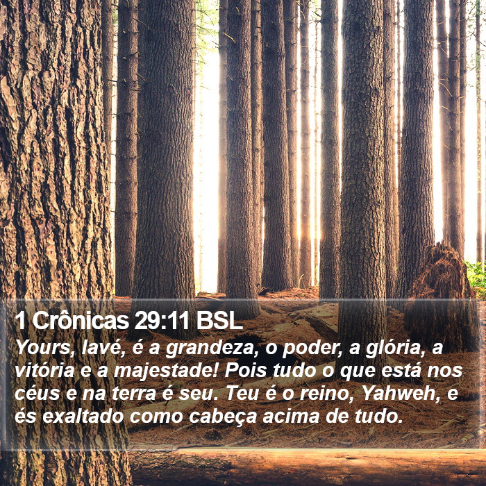 1 Crônicas 29:11 BSL Bible Study