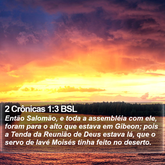 2 Crônicas 1:3 BSL Bible Study