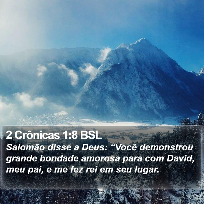 2 Crônicas 1:8 BSL Bible Study