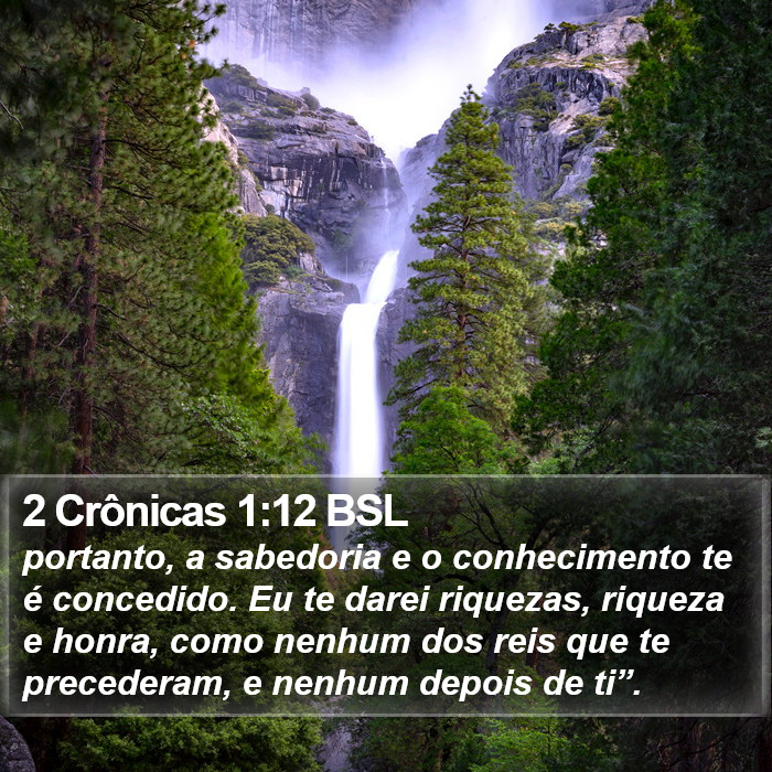 2 Crônicas 1:12 BSL Bible Study