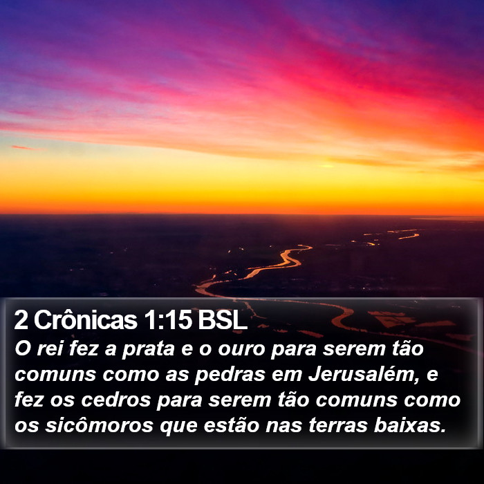 2 Crônicas 1:15 BSL Bible Study