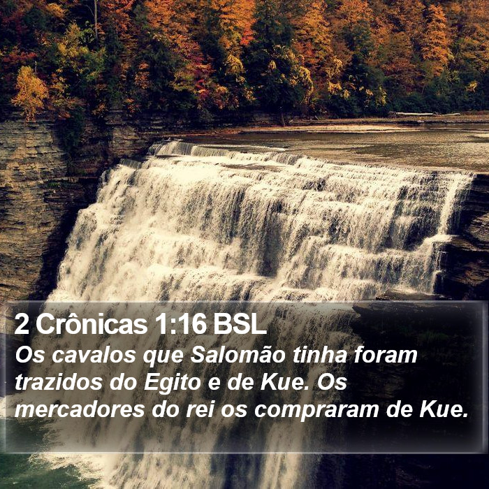 2 Crônicas 1:16 BSL Bible Study