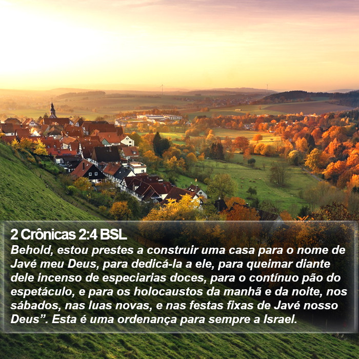 2 Crônicas 2:4 BSL Bible Study