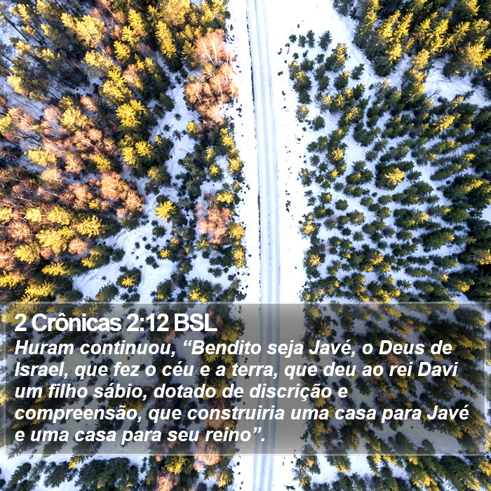 2 Crônicas 2:12 BSL Bible Study