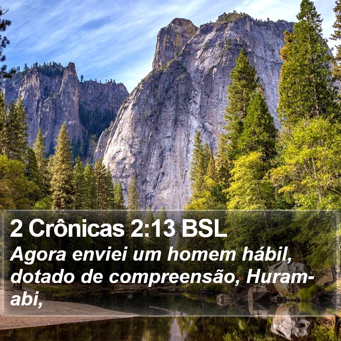 2 Crônicas 2:13 BSL Bible Study