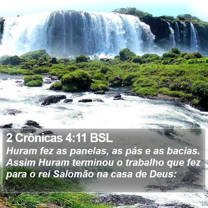 2 Crônicas 4:11 BSL Bible Study