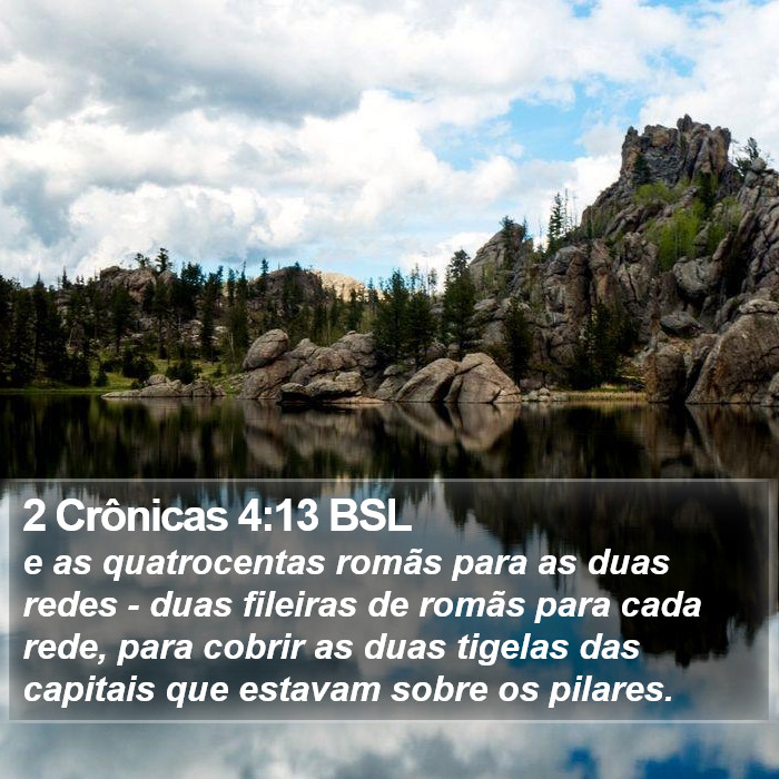 2 Crônicas 4:13 BSL Bible Study