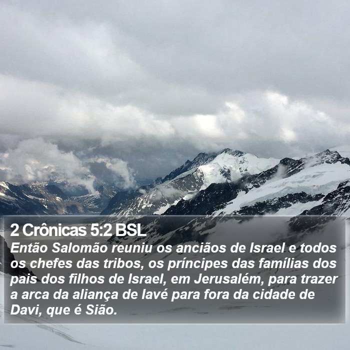 2 Crônicas 5:2 BSL Bible Study