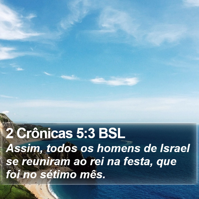 2 Crônicas 5:3 BSL Bible Study