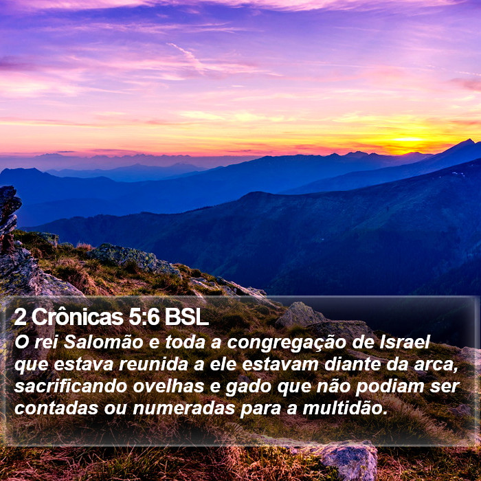 2 Crônicas 5:6 BSL Bible Study