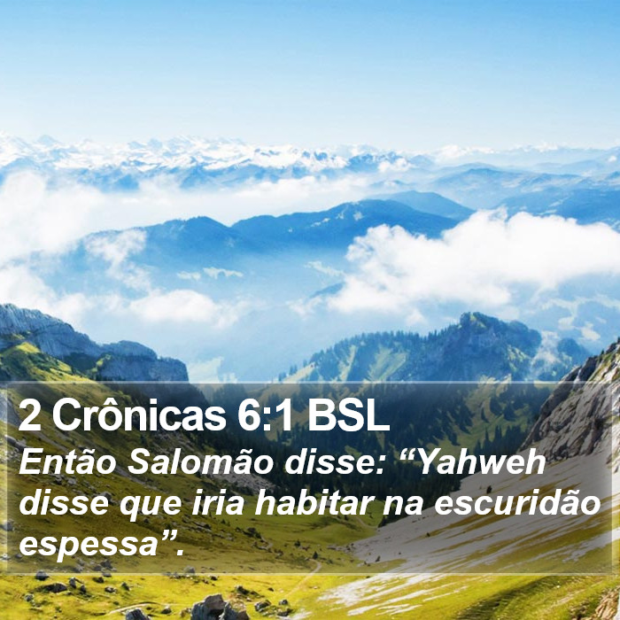 2 Crônicas 6:1 BSL Bible Study