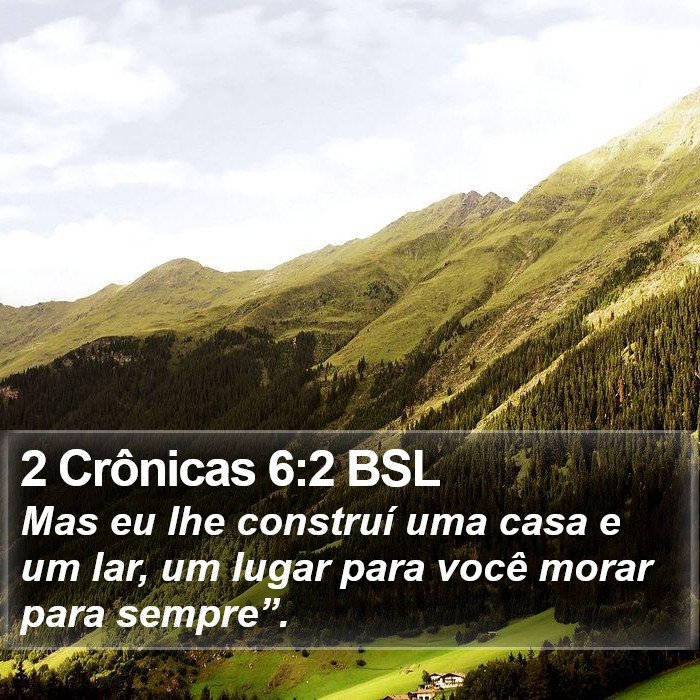 2 Crônicas 6:2 BSL Bible Study