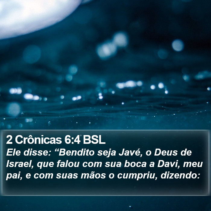 2 Crônicas 6:4 BSL Bible Study