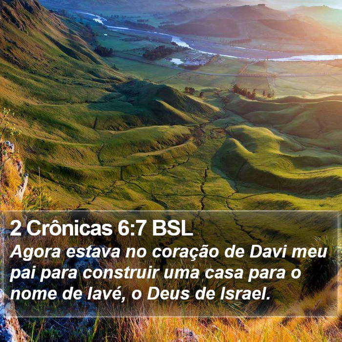 2 Crônicas 6:7 BSL Bible Study