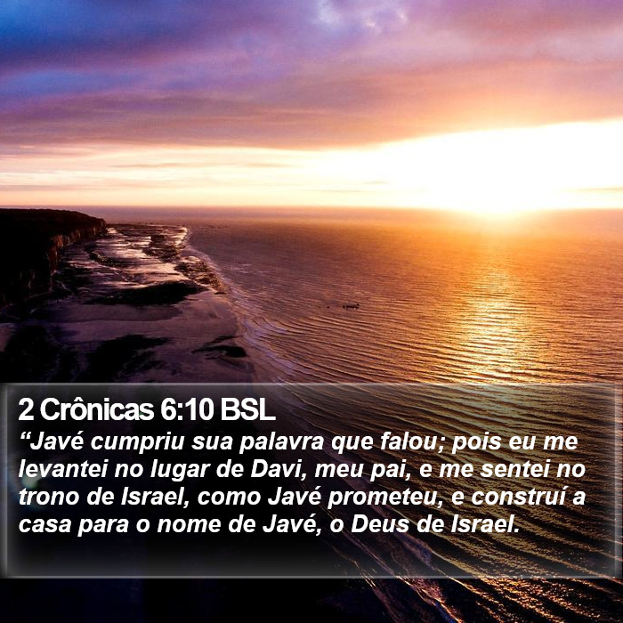 2 Crônicas 6:10 BSL Bible Study
