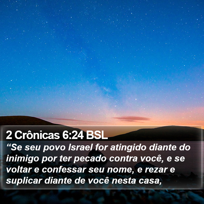 2 Crônicas 6:24 BSL Bible Study