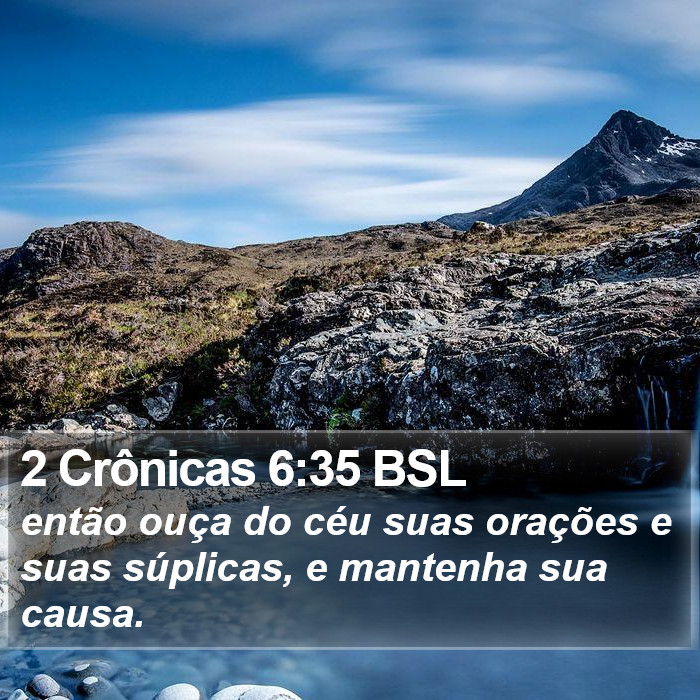 2 Crônicas 6:35 BSL Bible Study