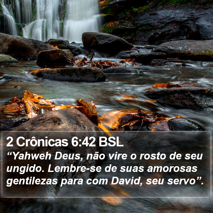 2 Crônicas 6:42 BSL Bible Study
