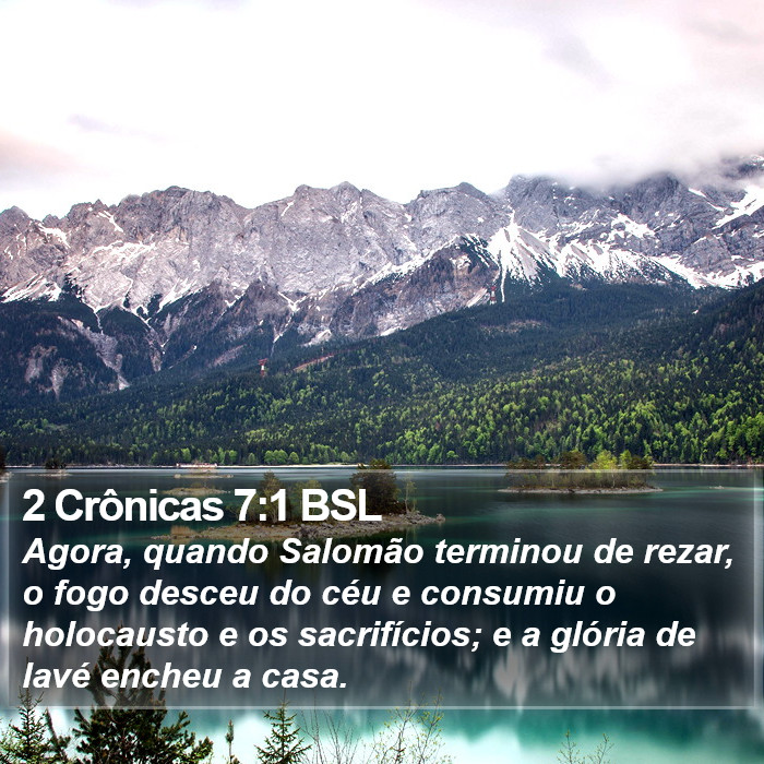 2 Crônicas 7:1 BSL Bible Study