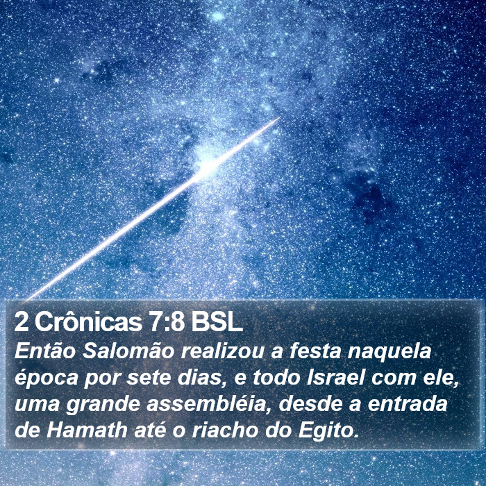 2 Crônicas 7:8 BSL Bible Study