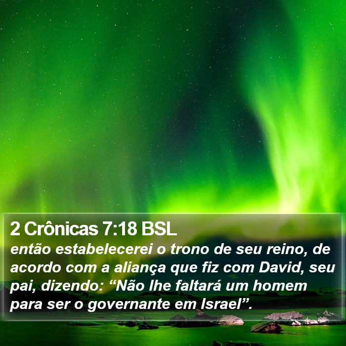 2 Crônicas 7:18 BSL Bible Study