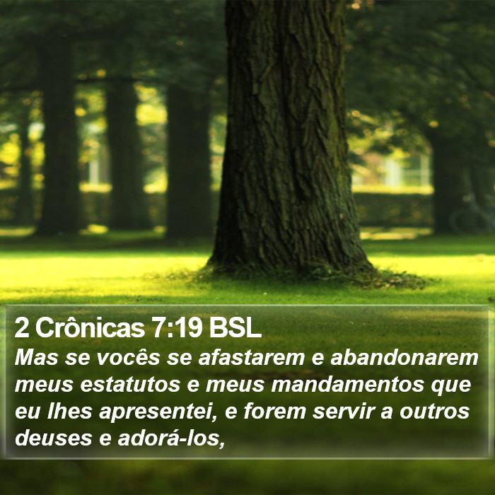 2 Crônicas 7:19 BSL Bible Study