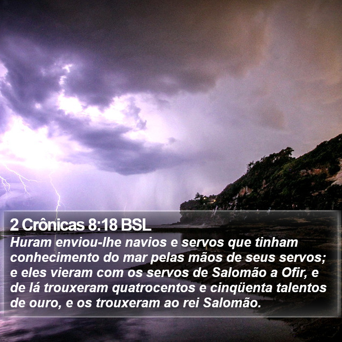 2 Crônicas 8:18 BSL Bible Study