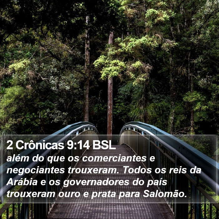 2 Crônicas 9:14 BSL Bible Study