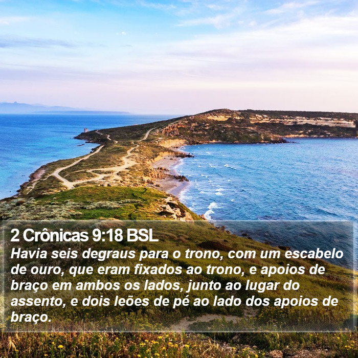 2 Crônicas 9:18 BSL Bible Study