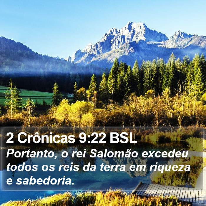 2 Crônicas 9:22 BSL Bible Study