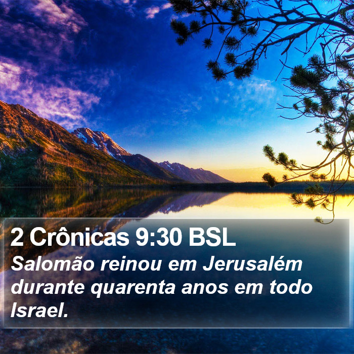 2 Crônicas 9:30 BSL Bible Study
