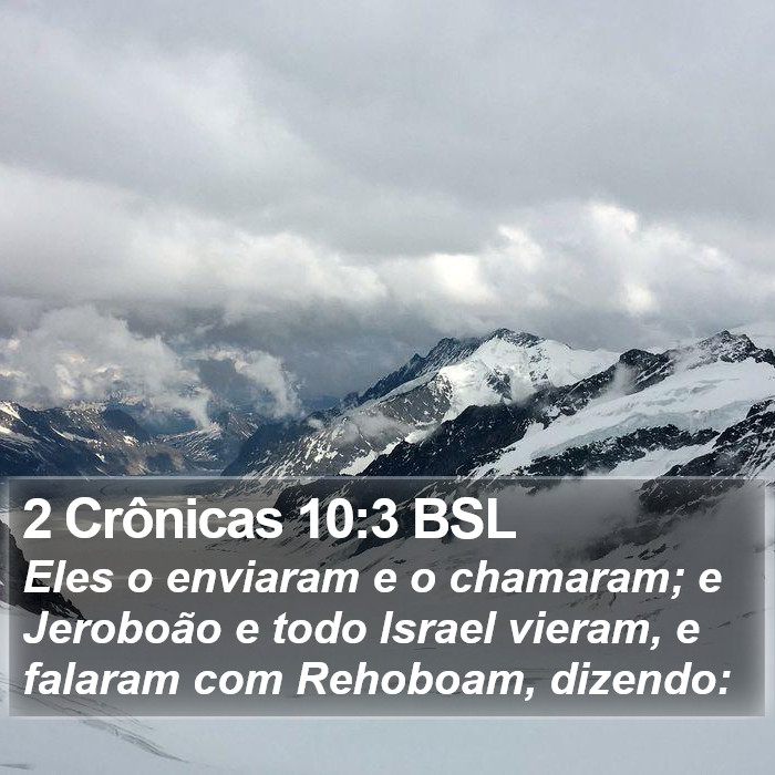 2 Crônicas 10:3 BSL Bible Study