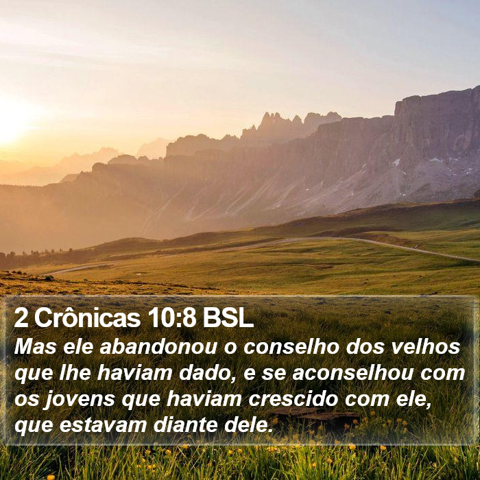 2 Crônicas 10:8 BSL Bible Study