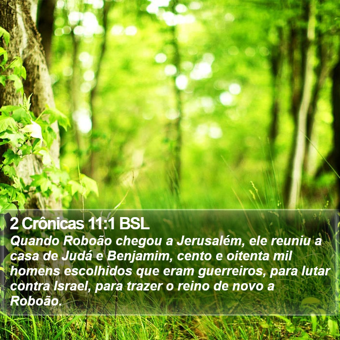 2 Crônicas 11:1 BSL Bible Study