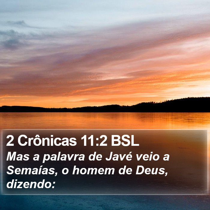 2 Crônicas 11:2 BSL Bible Study
