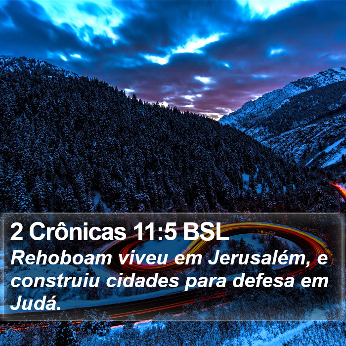 2 Crônicas 11:5 BSL Bible Study