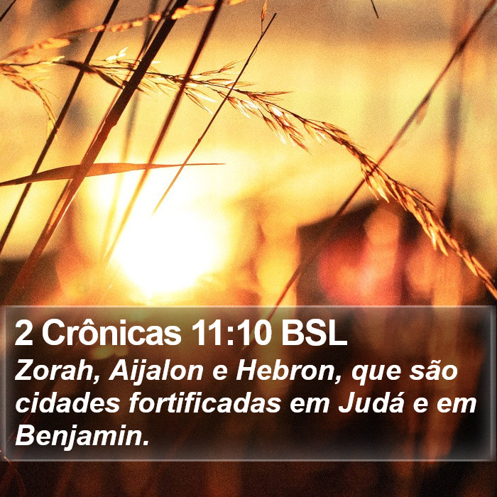 2 Crônicas 11:10 BSL Bible Study