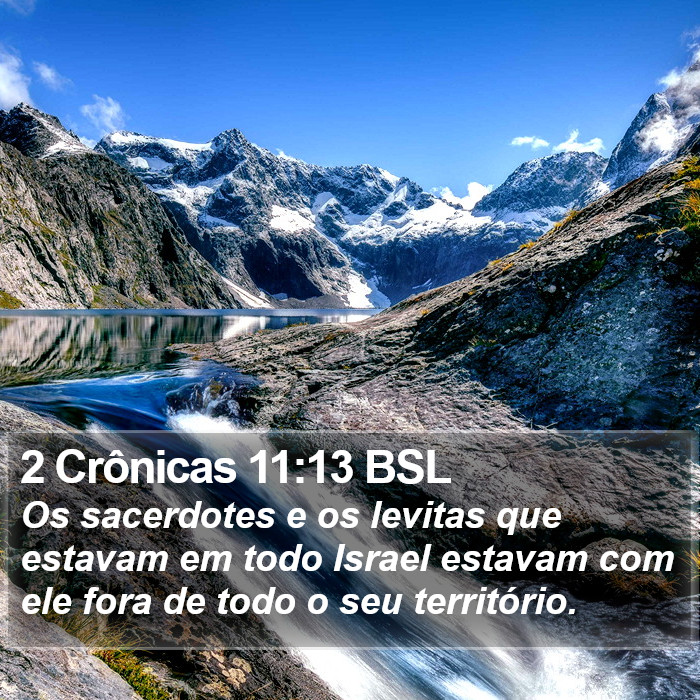 2 Crônicas 11:13 BSL Bible Study