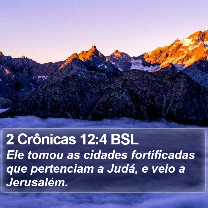 2 Crônicas 12:4 BSL Bible Study