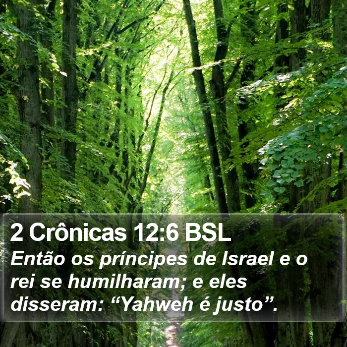 2 Crônicas 12:6 BSL Bible Study