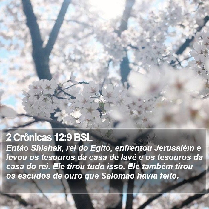 2 Crônicas 12:9 BSL Bible Study