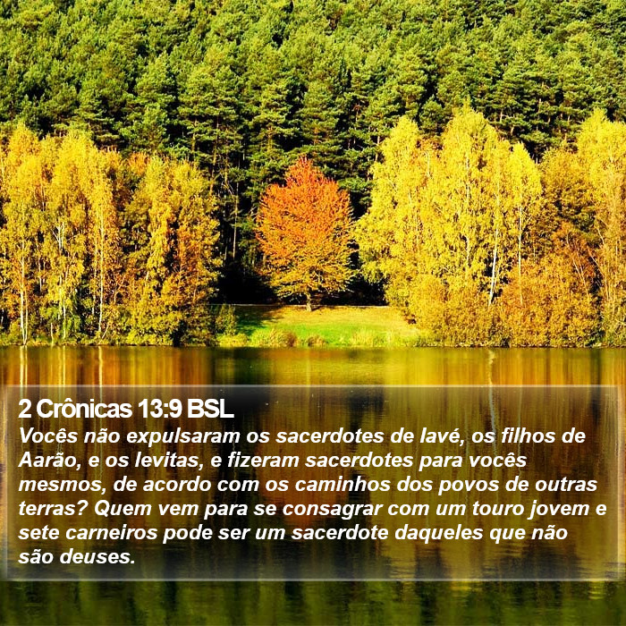 2 Crônicas 13:9 BSL Bible Study