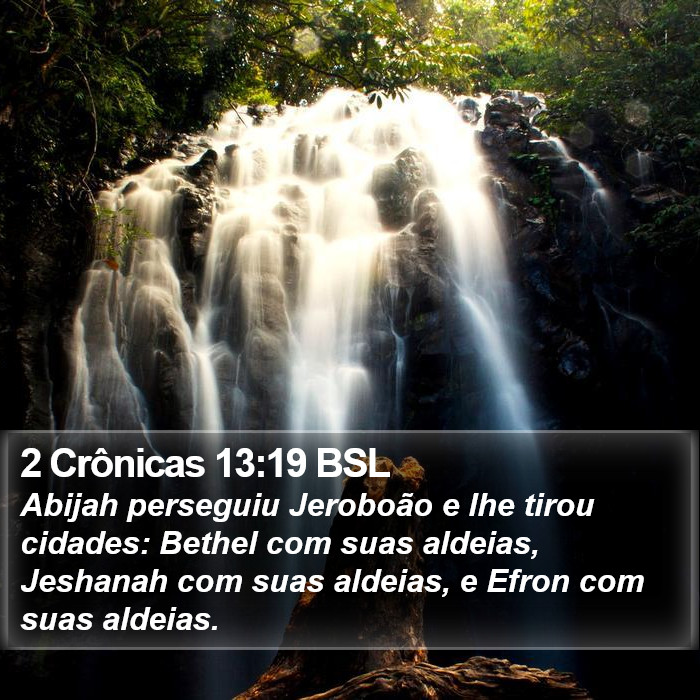2 Crônicas 13:19 BSL Bible Study