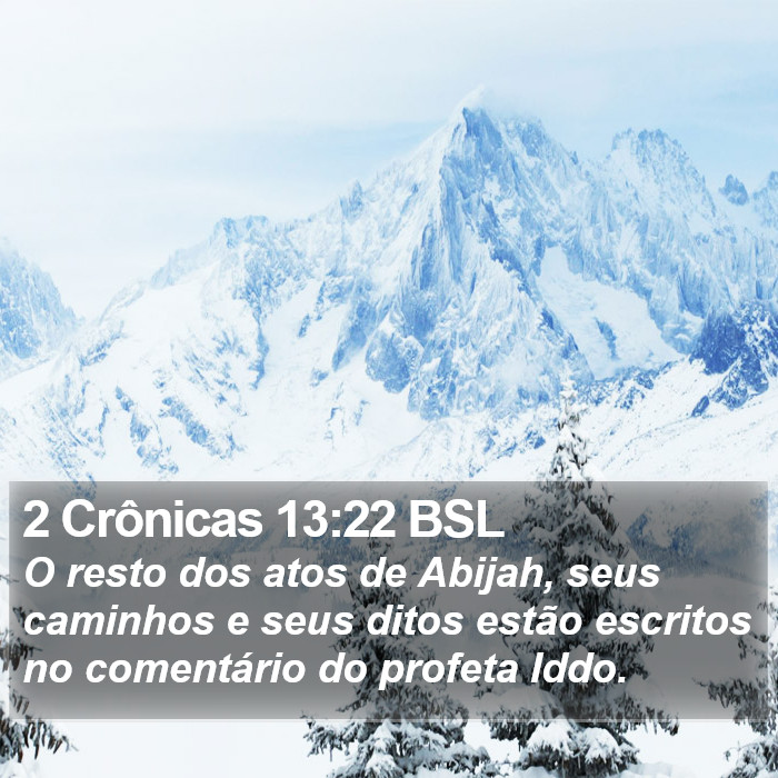 2 Crônicas 13:22 BSL Bible Study