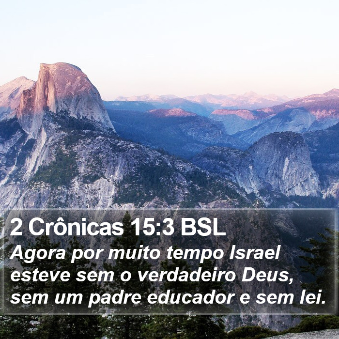 2 Crônicas 15:3 BSL Bible Study