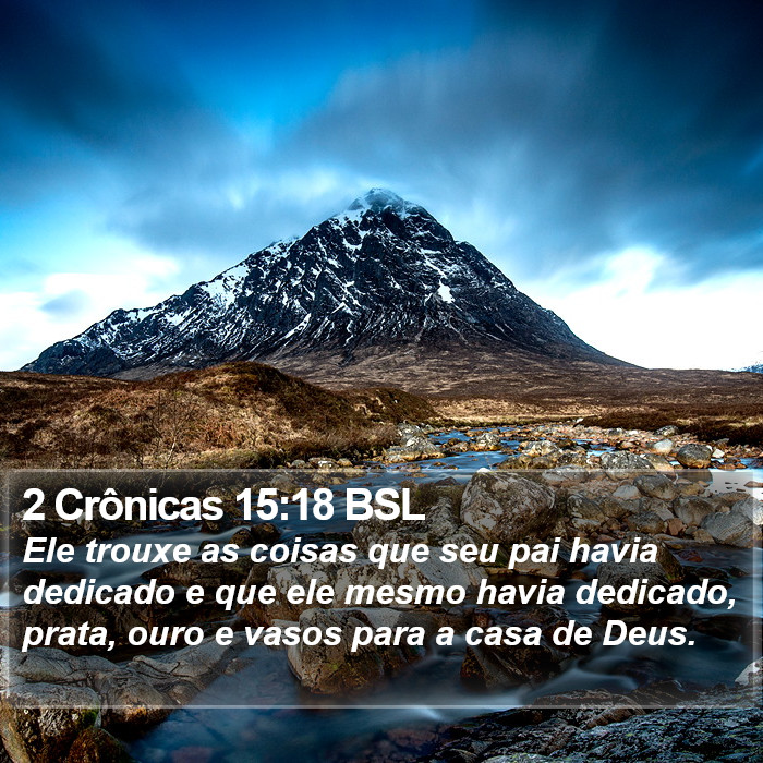 2 Crônicas 15:18 BSL Bible Study