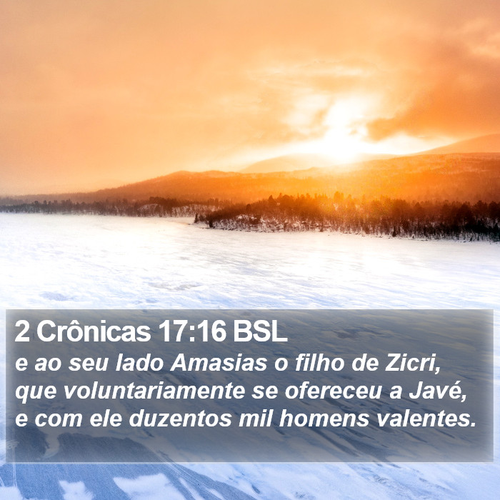 2 Crônicas 17:16 BSL Bible Study